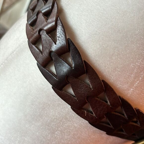 Vero Cuoio Italian Leather Open Weave Belt (Unisex) - Picture 8 of 8